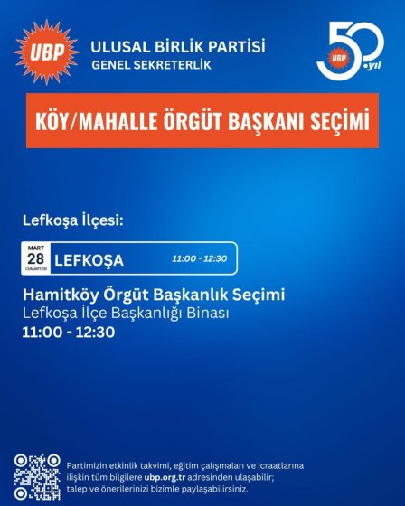 Ubp Hamitköy Örgüt Başkanı Evren Mannaş Seçildi