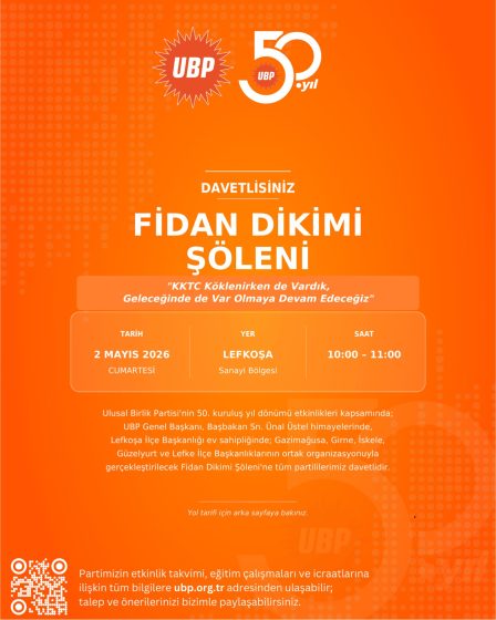 Ulusal Birlik Partisi 50.Kuruluş Yıl Dönümü Etkinlikleri Kapsamında Fidan Dikimi Şölenini Gerçekleştirdik